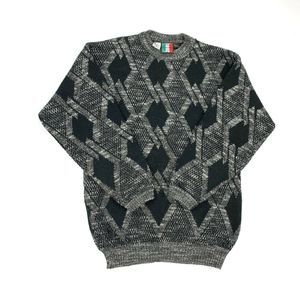 VTG 90s Colore Italia Wool Knit Bill Cosby Sweater